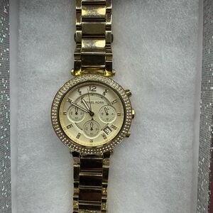 Michael Kors Gold-Tone Women's Watch with Crystal Accents